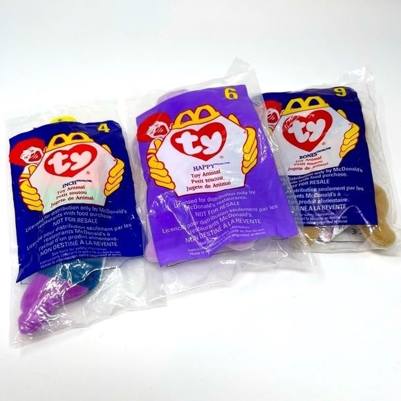 TY McDonald's Happy Meal Teenie Beanies Vintage 1993 - Picture 1 of 14